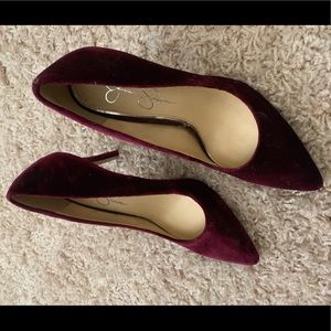 Jessica Simpson Velour Pumps